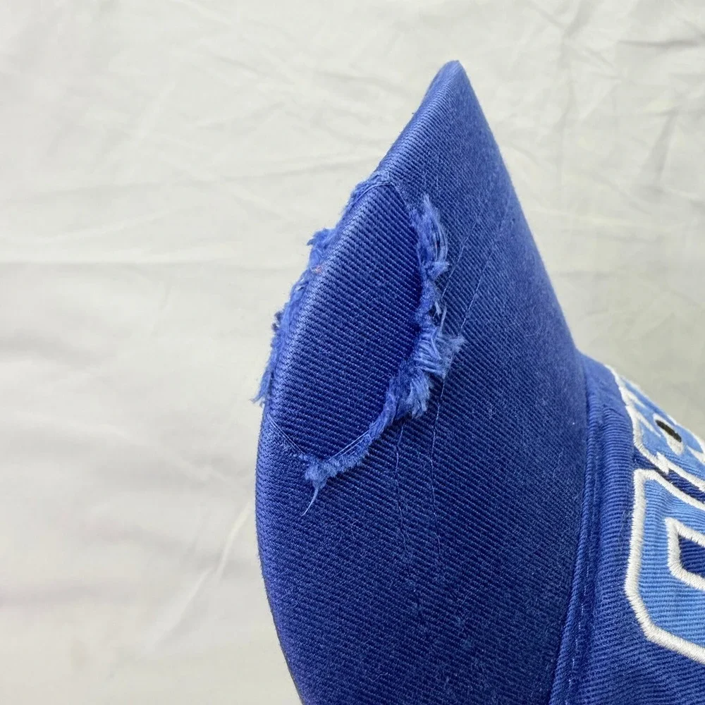 Disney Parks Monsters University Hat Unisex Adult OSFM Blue Distressed MU Cap